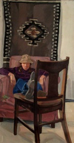 Elizabeth through chair Elizabeth through chair
